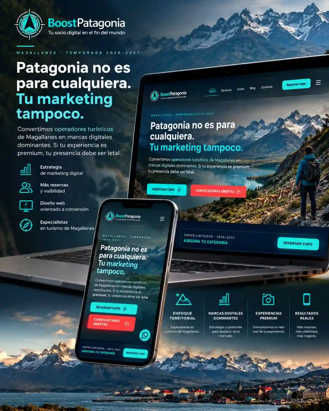 Boost Patagonia: Sitio corporativo